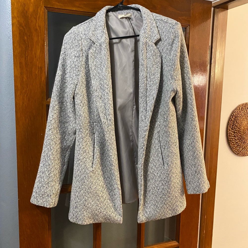 Gray Wool Blazer - image 1